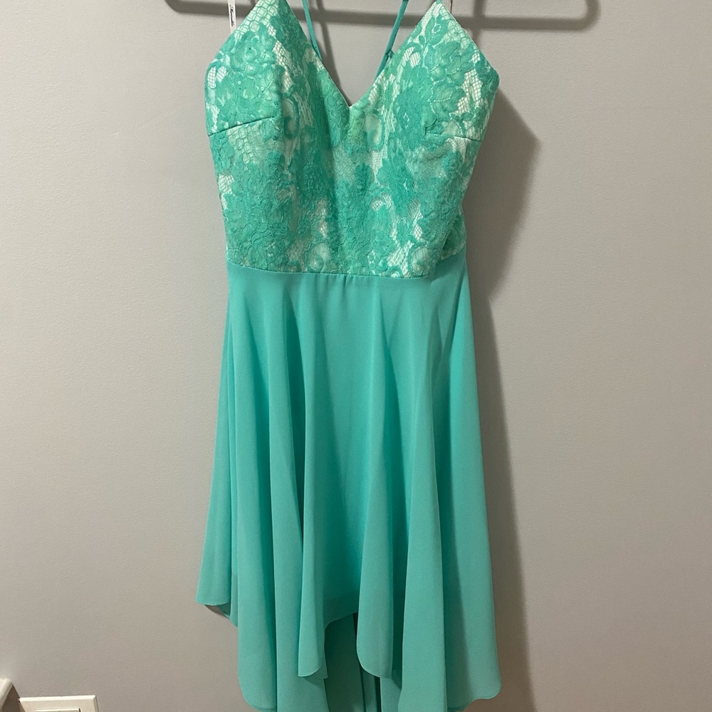Beautiful Aqua Hi-Lo Dress